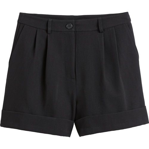 Recycled Pleat Front Shorts with High Waist - LA REDOUTE COLLECTIONS - Modalova