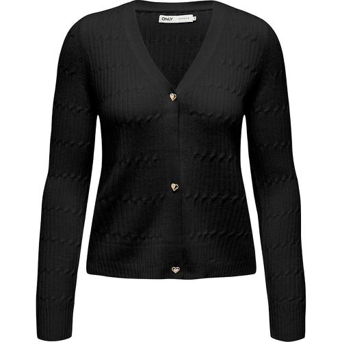 Brushed Knit Buttoned Cardigan - Only - Modalova
