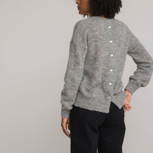 Alpaca Mix Jumper with Buttoned Back and Crew Neck - LA REDOUTE COLLECTIONS - Modalova