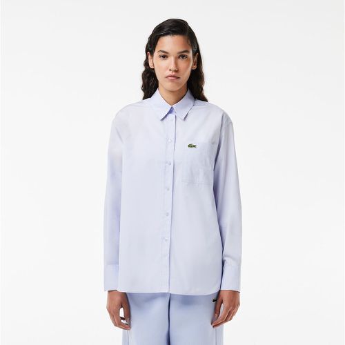 Cotton Poplin Oversized Shirt - Lacoste - Modalova