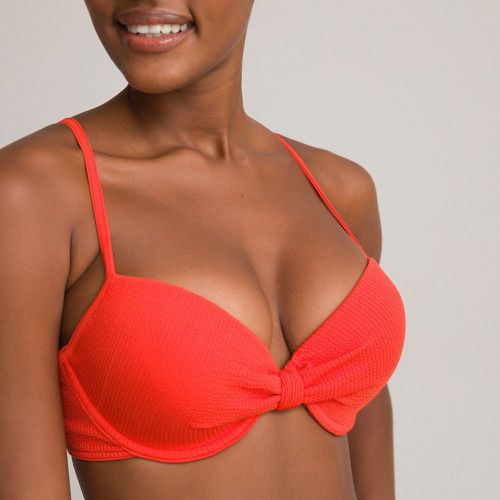 Seersucker Push-Up Bikini Top - LA REDOUTE COLLECTIONS - Modalova