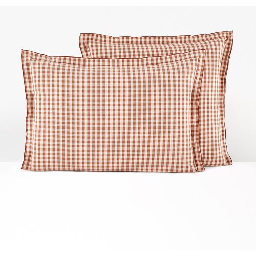 Cottage Checked 100% Cotton Seersucker Pillowcase - LA REDOUTE INTERIEURS - Modalova