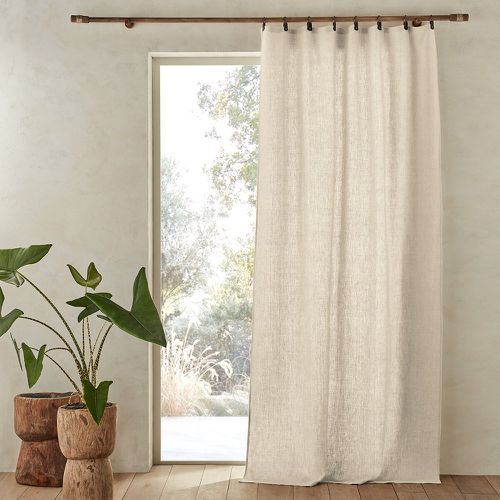 Private 100% Washed Linen Curtain with Rings - AM.PM - Modalova