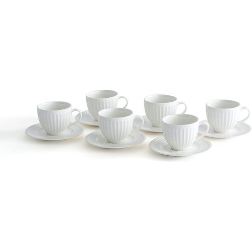 Set of 6 Jewely Porcelain Coffee Cups and Saucers - LA REDOUTE INTERIEURS - Modalova