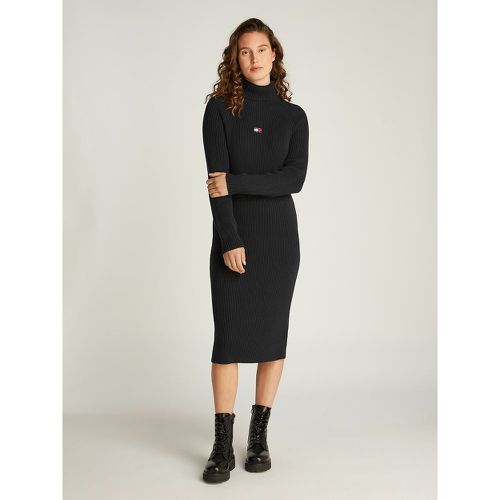 Turtleneck Knee-Length Jumper Dress in Cotton - Tommy Jeans - Modalova