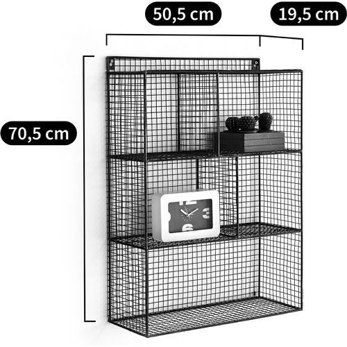 The Areglo Metal Wall Unit with 3 Compartments - LA REDOUTE INTERIEURS - Modalova