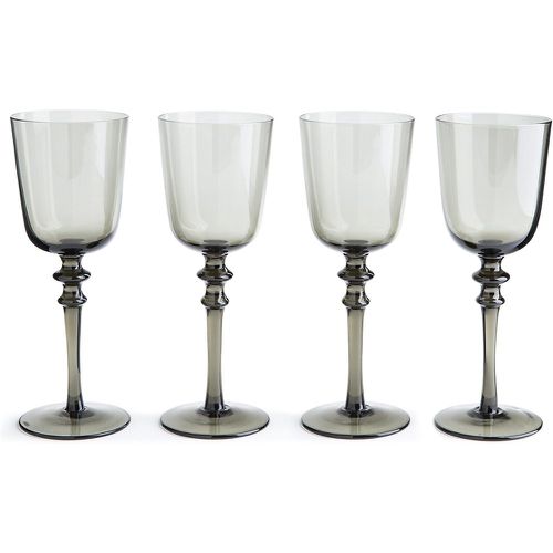 Set of 4 Venelli Smoked Glass Wine Glasses - LA REDOUTE INTERIEURS - Modalova