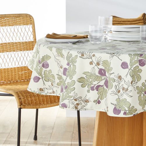 Dogliani Soft-Touch 100% Coated Cotton Round Tablecloth - LA REDOUTE INTERIEURS - Modalova