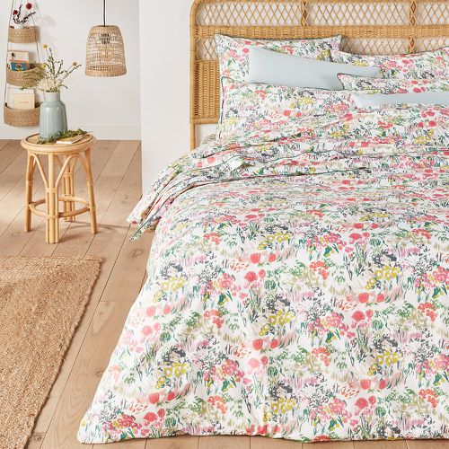 Coloured Field Floral 100% Cotton Percale 200 Thread Count Fitted Sheet - LA REDOUTE INTERIEURS - Modalova