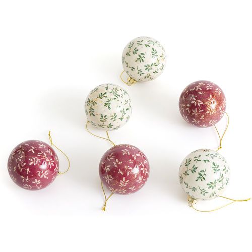 Set of 24 Caspar Foliage Print Christmas Baubles - LA REDOUTE INTERIEURS - Modalova