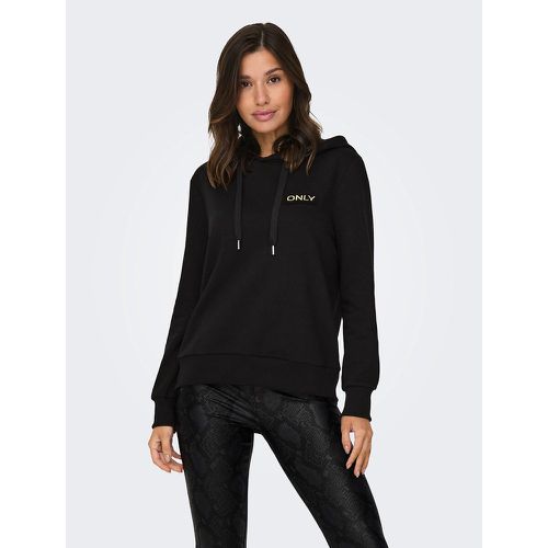 Embroidered Logo Hoodie in Cotton Mix - Only - Modalova