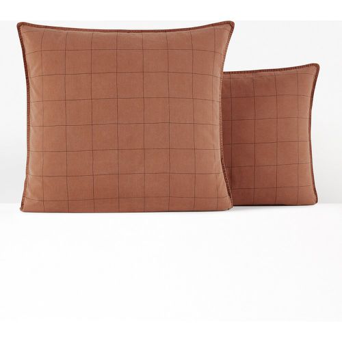 Monille Checked 100% Washed Cotton Pillowcase - LA REDOUTE INTERIEURS - Modalova
