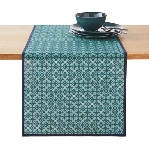 Azila Geometric Anti-Stain Cotton Table Runner - SO'HOME - Modalova