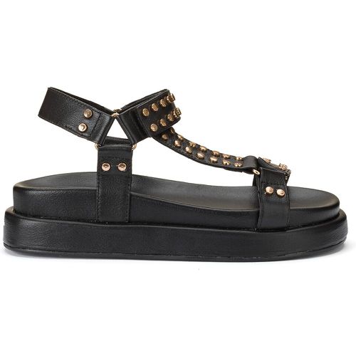 Leather Wedge Heel Sandals with Studded Details - LA REDOUTE COLLECTIONS - Modalova