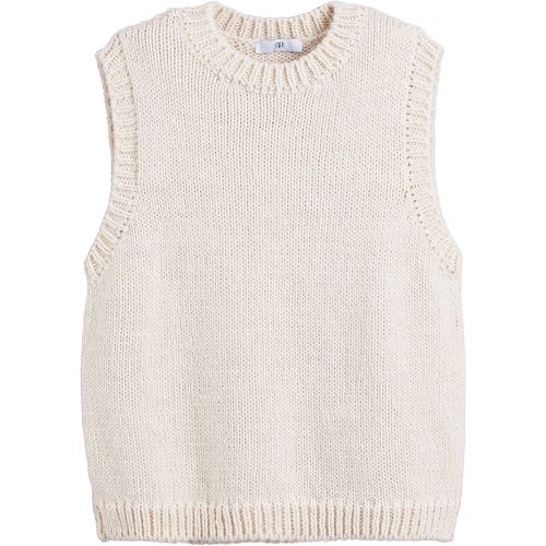 Knitted Vest Top with Crew Neck - LA REDOUTE COLLECTIONS - Modalova