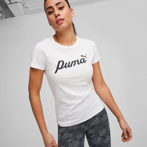 Essentials Blossom Script T-Shirt in Cotton - Puma - Modalova