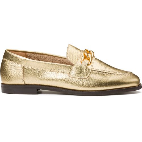 Metallic Leather Loafers with Chain Detail - LA REDOUTE COLLECTIONS - Modalova