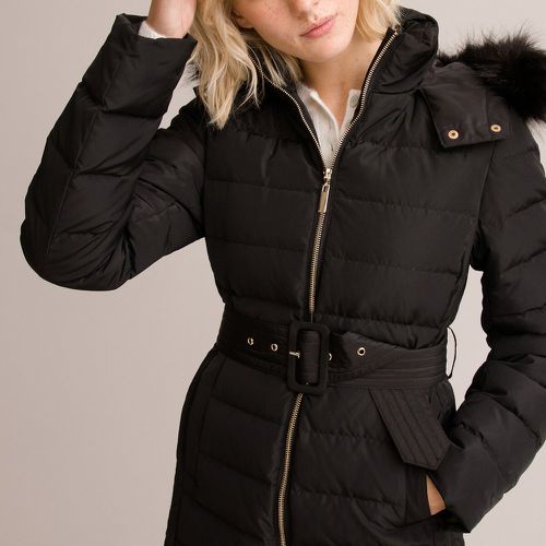 Recycled Long Padded Puffer Jacket with Faux Fur-Trimmed Hood - LA REDOUTE COLLECTIONS - Modalova