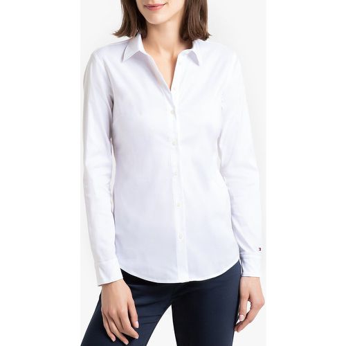Cotton Mix Fitted Shirt with Long Sleeves - Tommy Hilfiger - Modalova