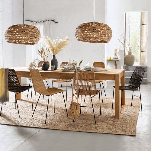 Set of 2 Roson Steel and Woven Rattan Chairs - LA REDOUTE INTERIEURS - Modalova
