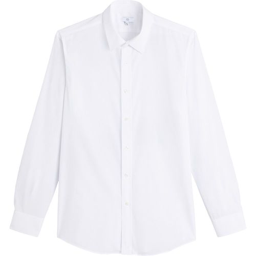 Les Signatures - Cotton Slim Fit Shirt with Spread Collar - LA REDOUTE COLLECTIONS - Modalova