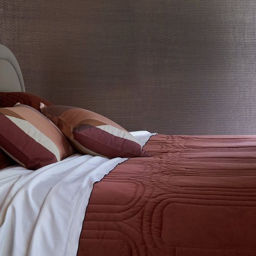 Honorine 100% Cotton Velvet Quilted Bedspread - LA REDOUTE INTERIEURS - Modalova