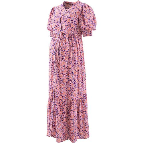Maternity Midaxi Dress in Paisley Print with Puff Sleeves - LA REDOUTE COLLECTIONS - Modalova
