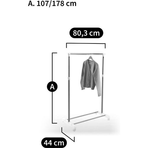 Adjustable Clothes Rail on Casters - SO'HOME - Modalova