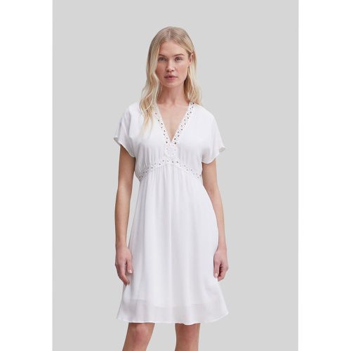 Recycled Embroidered Mini Dress with Short Sleeves - IKKS - Modalova