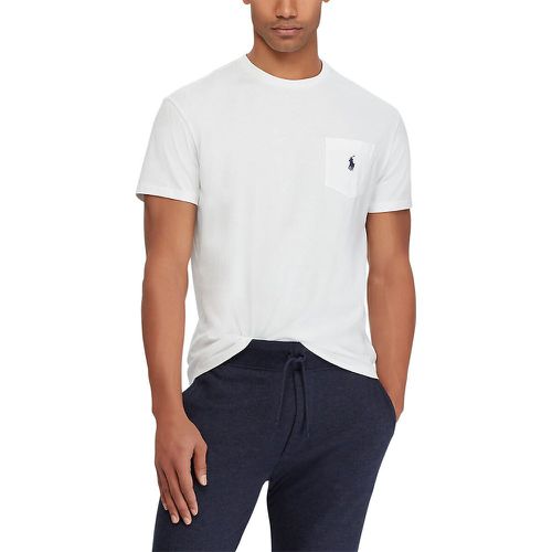 Jersey Cotton T-Shirt with Crew Neck and Pocket - Polo Ralph Lauren - Modalova