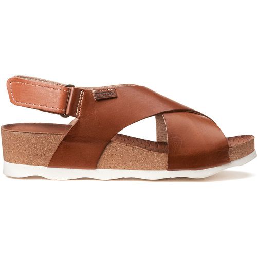 Mahon Leather Sandals with Wedge Heel - Pikolinos - Modalova