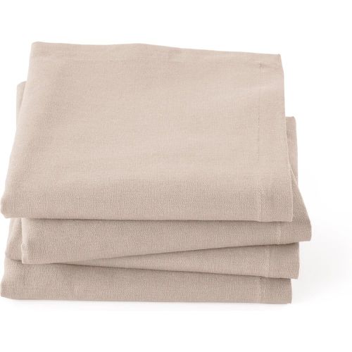 Set of 4 Border Cotton & Linen Table Napkins - LA REDOUTE INTERIEURS - Modalova