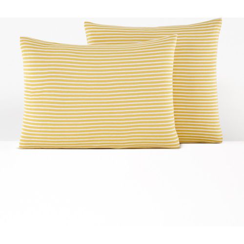 Dolsi Striped Cotton/Modal Jersey Pillowcase - LA REDOUTE INTERIEURS - Modalova