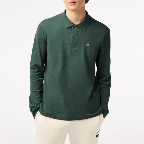 Cotton Pique Polo Shirt in Regular Fit with Long Sleeves - Lacoste - Modalova