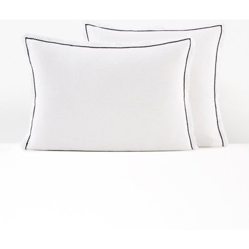 Menorca Fringed 100% Washed Linen Pillowcase - LA REDOUTE INTERIEURS - Modalova