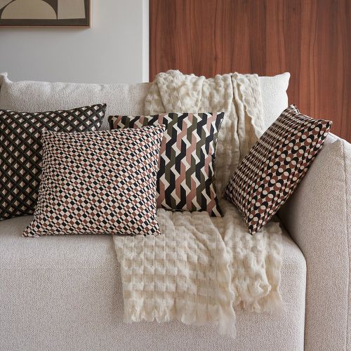 Set of 2 Valongo Graphic 100% Recycled Cotton Cushion Covers - LA REDOUTE INTERIEURS - Modalova