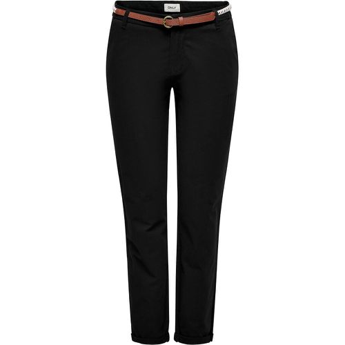 Cotton Belted Chinos - Only Petite - Modalova