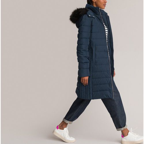 Long Padded Puffer Jacket with Faux Fur-Trimmed Hood - LA REDOUTE COLLECTIONS - Modalova