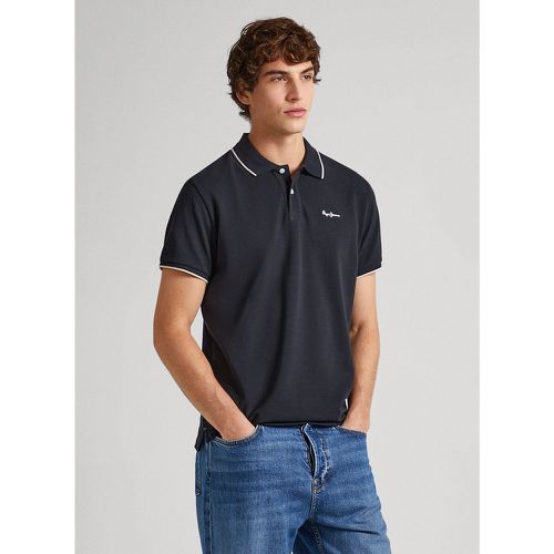 Cotton Polo Shirt with Contrasting Collar and Short Sleeves - Pepe Jeans - Modalova