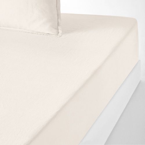 Linot 35cm High 100% Washed Linen Fitted Sheet - LA REDOUTE INTERIEURS - Modalova