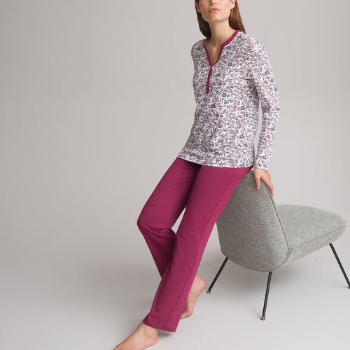 Printed Cotton Jersey Pyjamas - Anne weyburn - Modalova