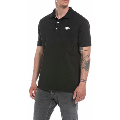Embroidered Logo Polo Shirt in Cotton and Regular Fit with Short Sleeves - Replay - Modalova