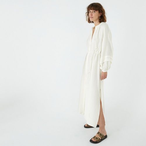 Cotton Full Maxi Dress with Long Balloon Sleeves - LA REDOUTE COLLECTIONS - Modalova