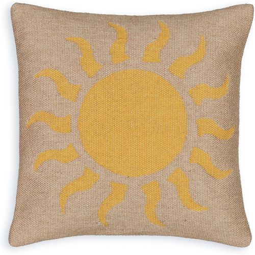 Solis Wioven Sun Jute & Cotton Cushion Cover - LA REDOUTE INTERIEURS - Modalova