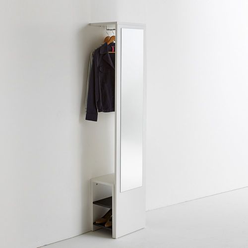 Reynal Wall-Mounted Coat Rack with Mirror and Shoe-Tidy - SO'HOME - Modalova