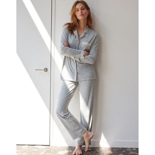 Long Sleeve Pyjamas with Lace Details - LA REDOUTE COLLECTIONS - Modalova