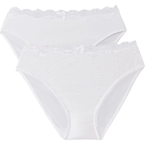 Pack of 2 Knickers in Embroidered Cotton - LA REDOUTE COLLECTIONS - Modalova