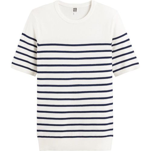 Striped Short Sleeve Jumper with Crew Neck - LA REDOUTE COLLECTIONS - Modalova