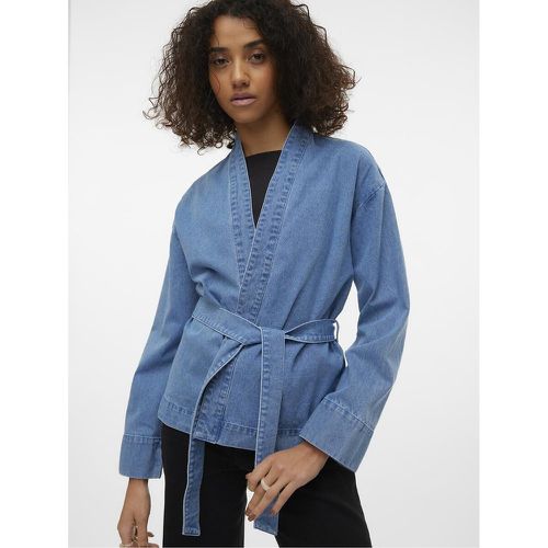 Denim Tie-Waist Kimono Jacket - Vero Moda - Modalova
