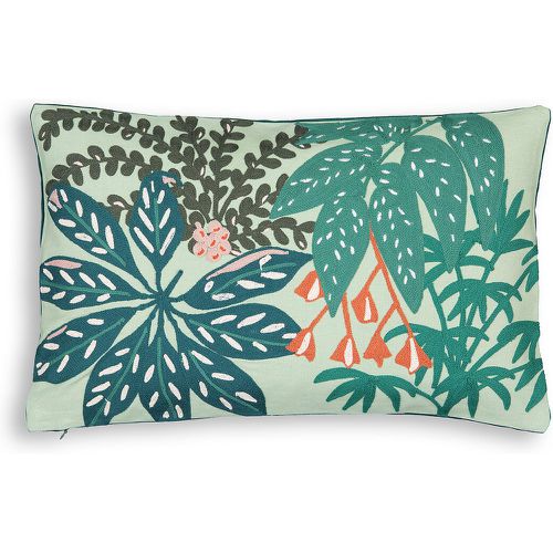 Luxuriance Embroidered Jungle 100% Cotton Cushion Cover - LA REDOUTE INTERIEURS - Modalova